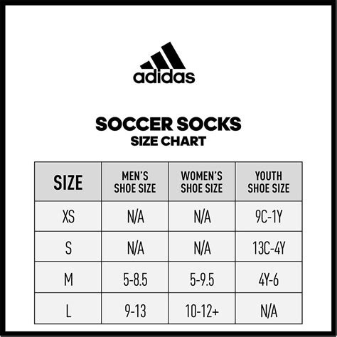 adidas women's sock size chart.